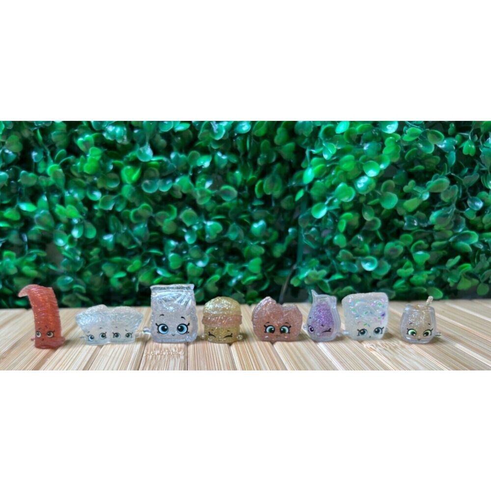 Bundle Of Shopkins Miniature Figurine Figure Glittery